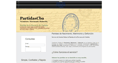 Desktop Screenshot of partidascba.com.ar